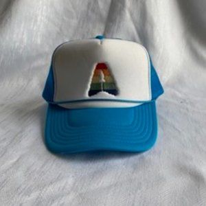 Perforated Blue Trucker Hat